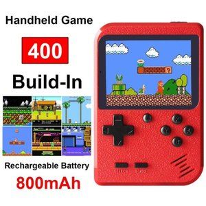 Handheld Video Games Console Built-in 400 Retro Classic Games (Red )